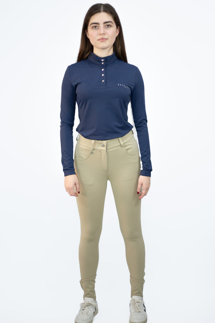Pantalones de montar de silicona Emma Knee de W