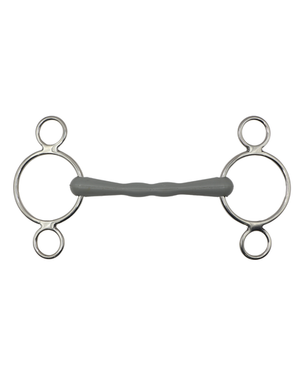 Gag Bit 6 Rings With Pu Covered