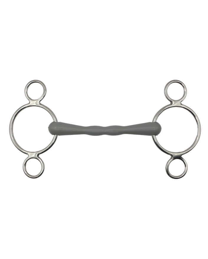 Gag Bit 6 Rings With Pu Covered