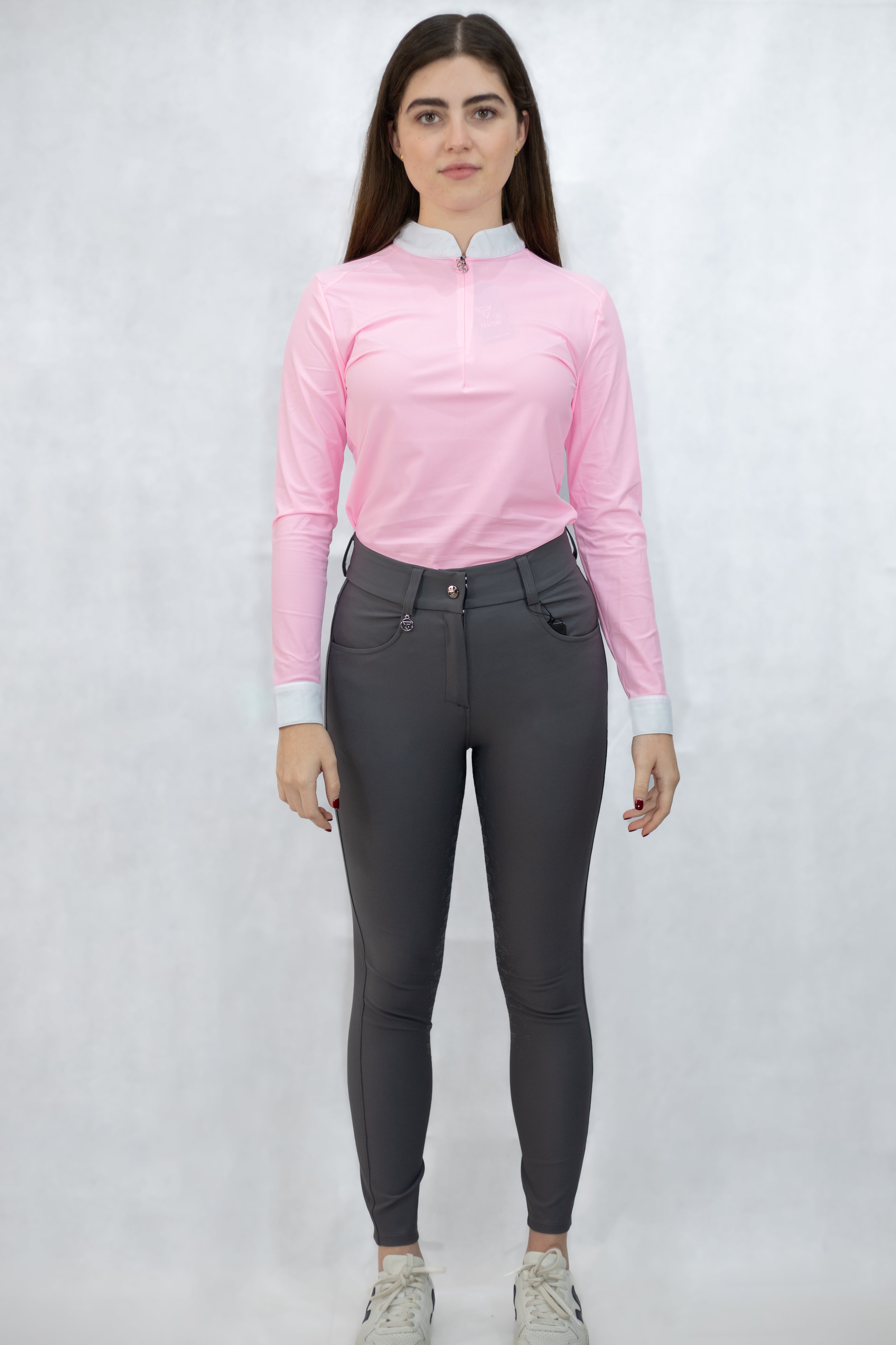 Pantalones de montar de silicona con rodilla Elza de W