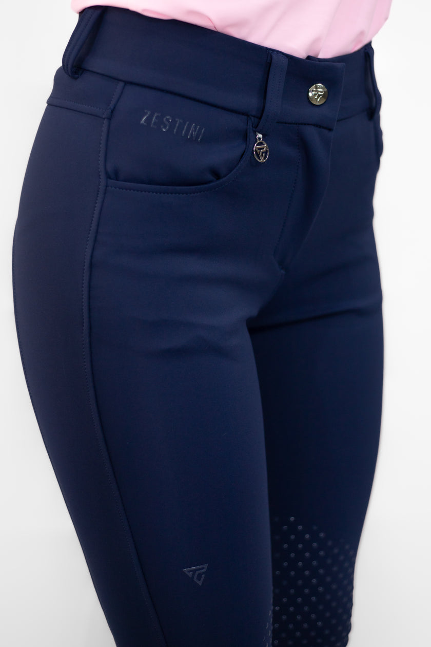 Pantalones de montar de silicona Emma Knee de W