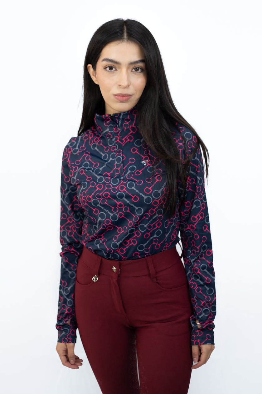 Polo de equitación de manga larga Rose de W