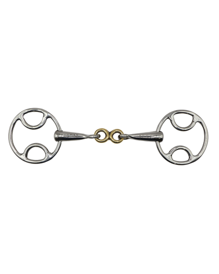 Inner Gag Bit With Brass Jointer