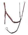 Pechera de puente ajustable con cuero en relieve