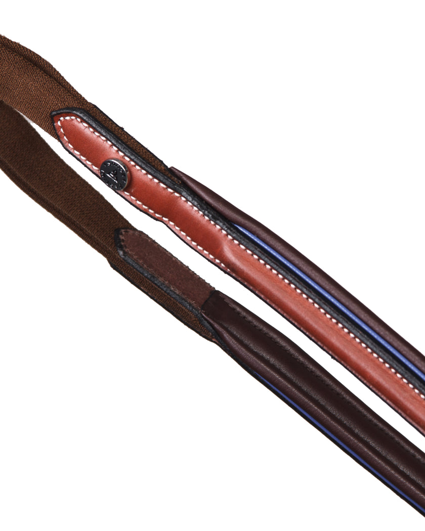 Adjustable Bridge Breastplate with Raised Leather