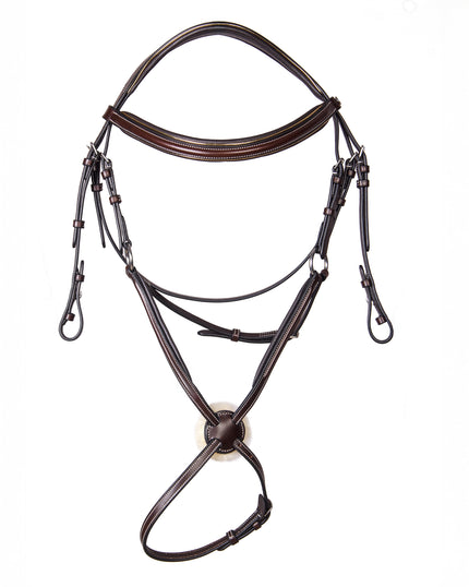 Brida de salto con muserola elevada