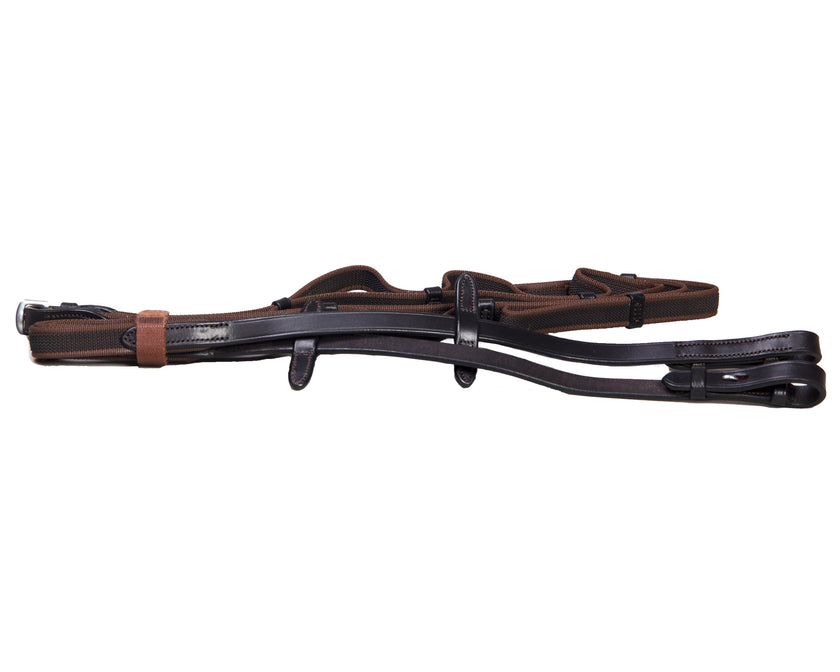 Nylon Web Reins with Rein Stops