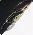 Brazalete de herradura de plata