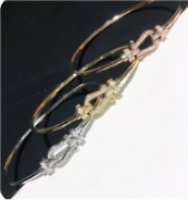 Brazalete de herradura de plata
