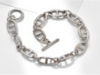 Pulsera de eslabones de plata