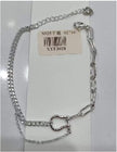 Pulsera de eslabones de herradura de acero inoxidable