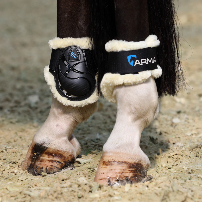 Carbon Lambswool Jumping Boots Hind Legs