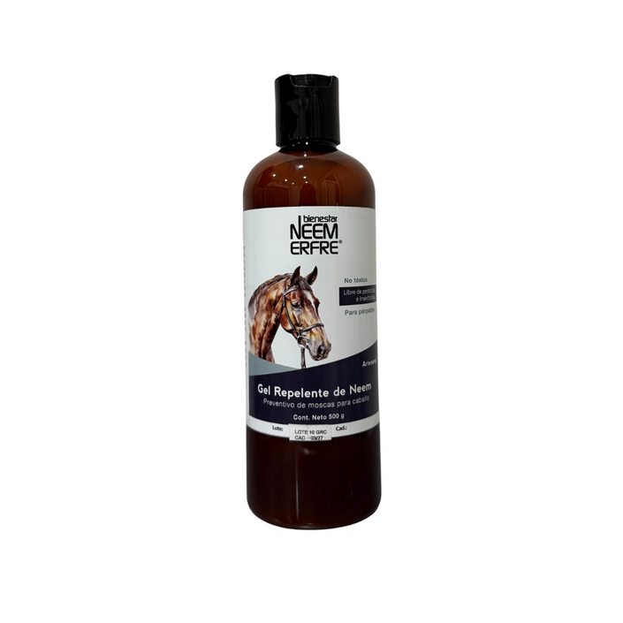 Repelente en gel para caballos de neem