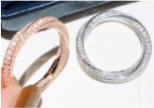 Pendientes circulares de plata