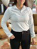 Polo de manga larga Mia Riding para mujer
