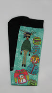 Calcetines ecuestres navideños