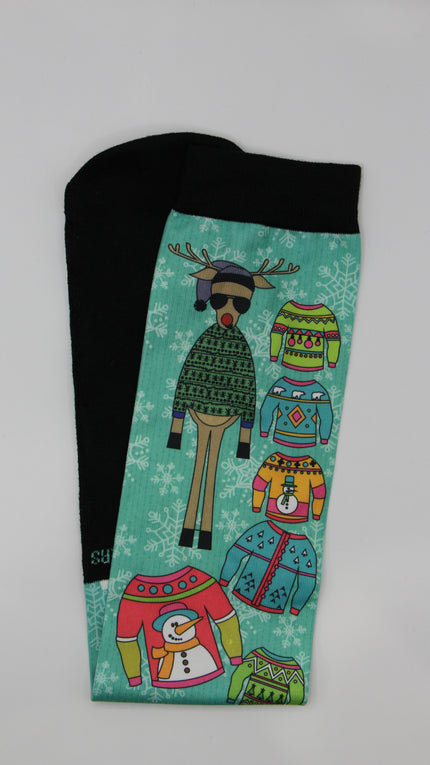 Calcetines ecuestres navideños