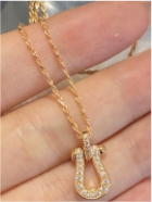 Collar de herradura de oro
