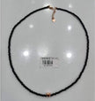 Collar negro de acero inoxidable