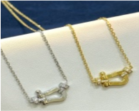 Collar de herradura de plata