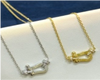 Collar de herradura de plata