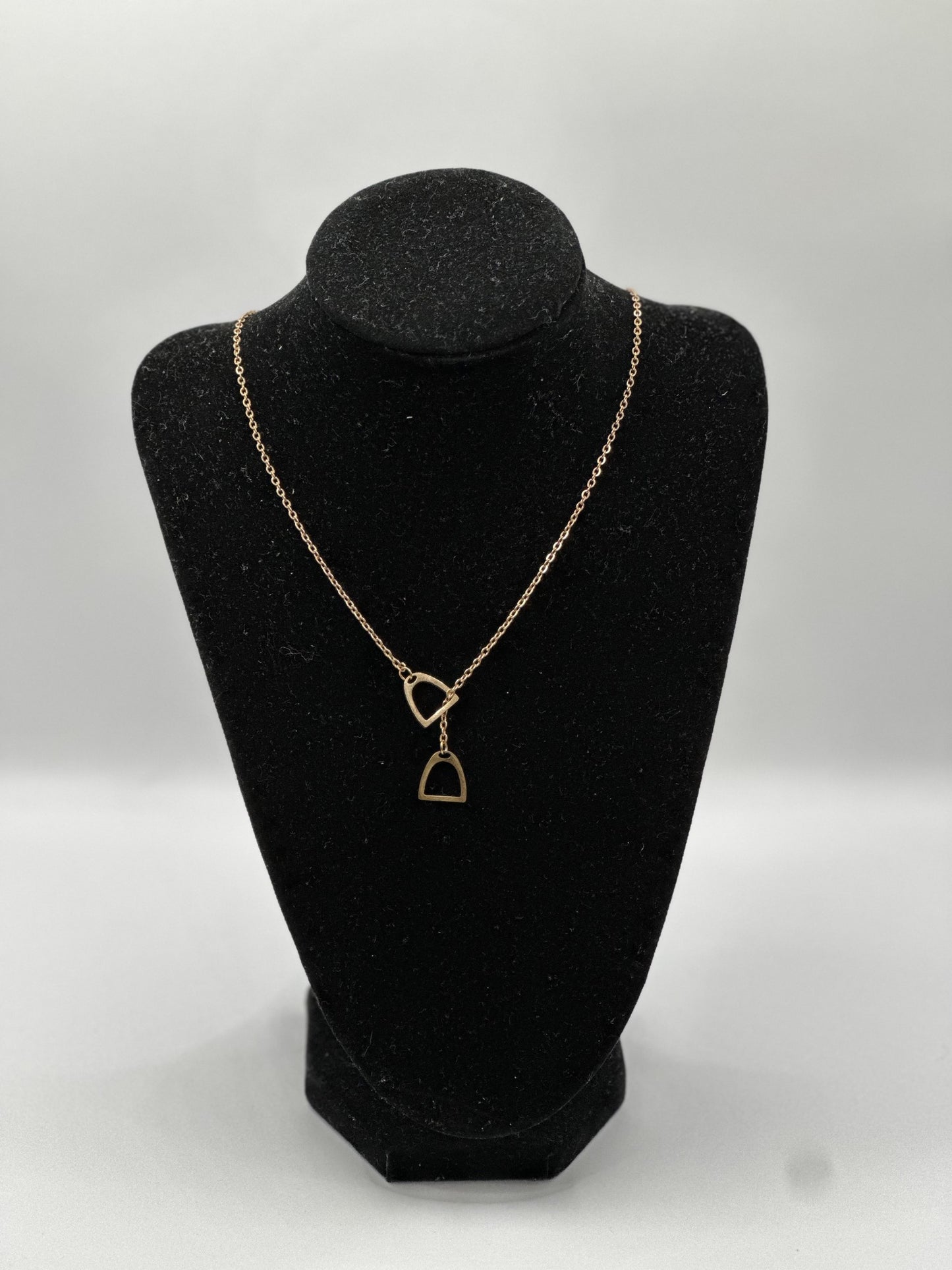 Stainless Steel Stirrup Necklace