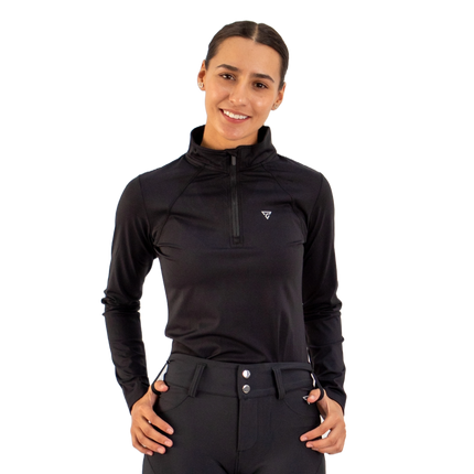 Polo de manga larga Mia Riding para mujer
