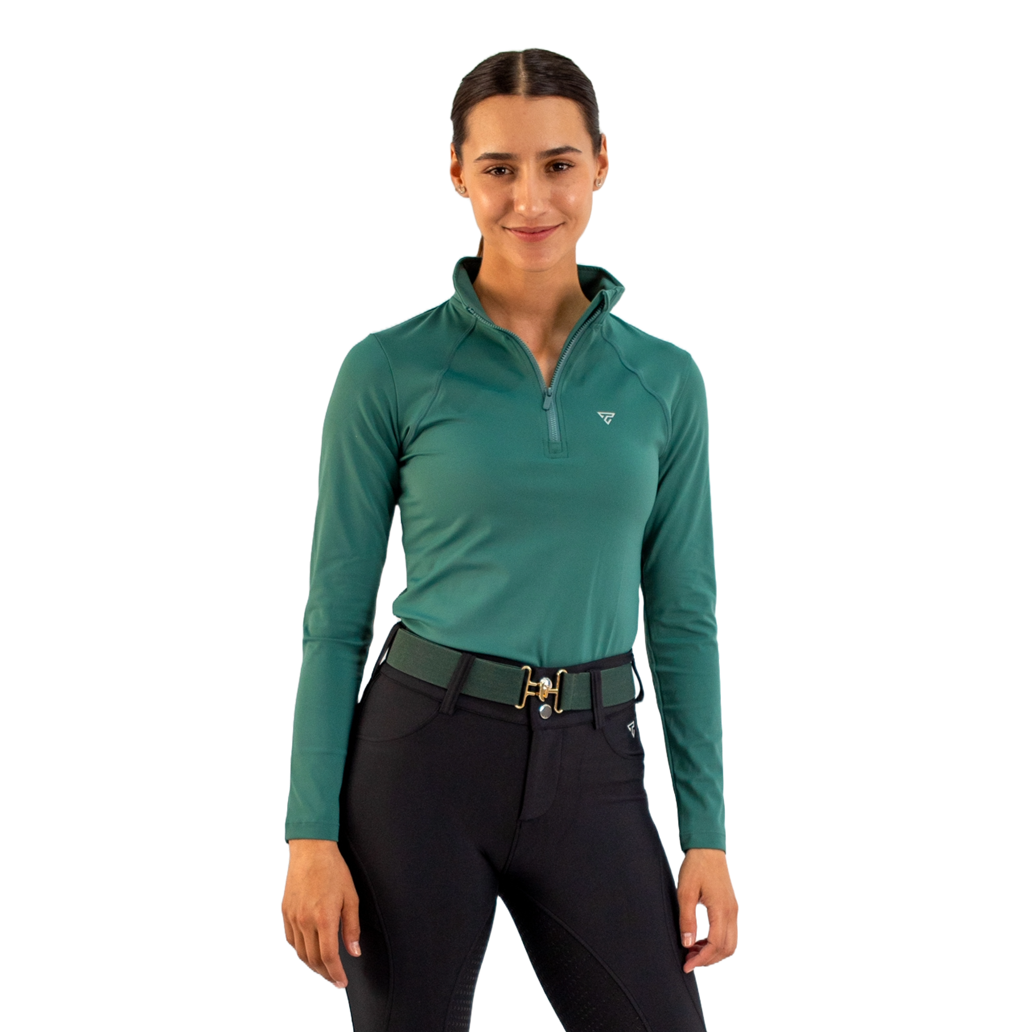 Polo de manga larga Mia Riding para mujer