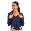 Polo de manga larga Mia Riding para mujer