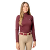 Polo de manga larga Mia Riding para mujer