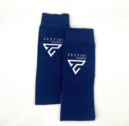 Calcetines ecuestres azul marino para adolescentes