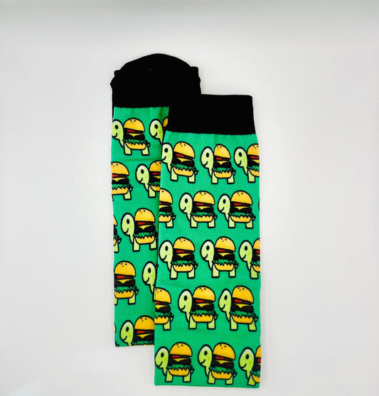 Burger Turtles Equestrian Socks