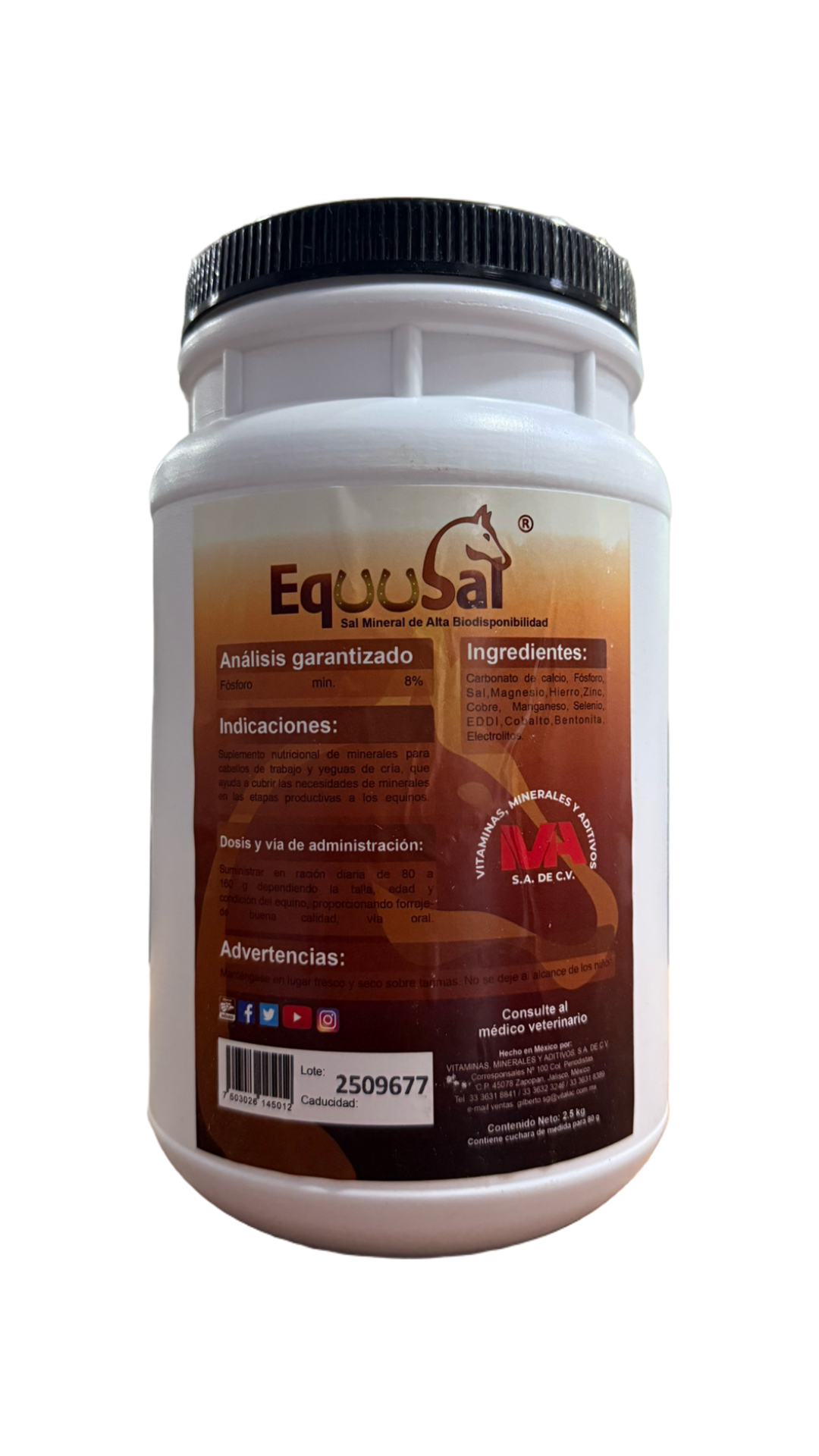Sal Mineral EQUUSAL 2.5kg